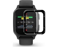 ENKAY Screenprotector 3D Curved Edges Glass Geschikt voor Garmin Venu SQ 2 - Beschermlaag - Volledige Bescherming