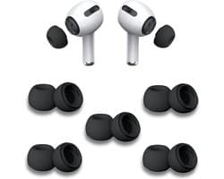 Oordopjes geschikt voor Apple Airpods Pro - Airpods Pro tips - Airpods Pro vervanging tips - 5 paar oordopjes geschikt voor Airpods Pro - Small / Zwart