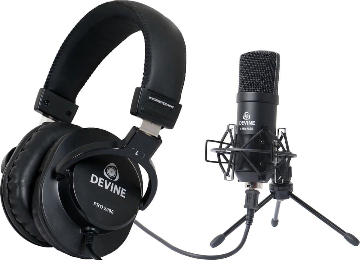 Devine PRO 2000 hoofdtelefoon + Devine USB microfoon — afbeelding 1