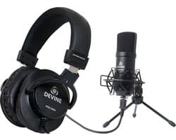 Devine PRO 2000 hoofdtelefoon + Devine USB microfoon