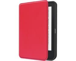 Hoes Geschikt voor Kobo Clara 2E - E-reader Hoesje Bescherm Hoesje Case Sleep Cover - Hoes Geschikt voor Kobo Clara 2E Hoesje - Rood