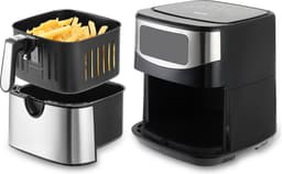 Swiss Pro+ - Airfryer 10L XXXL - Zwart - SP-AF10L - Intelligente Heteluchtfriteuse Digitaal- 10L - XXXL - New Model 2026 - Touchscreen - TURBO Opwarmen - Piano Black - zwart - 10 liter — thumbnail 7