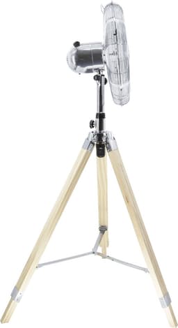Inventum VST414C - Statiefventilator - 3 snelheden - Ø 46 cm - 85 graden oscillatie - Kantelbaar - Hoogte verstelbaar - Chroom/Hout — thumbnail 5