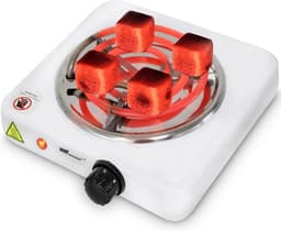 Broil-Master - Elektrische Kolenaansteker - 1000W Vermogen - Regelbare Temperatuur - Verwarmingsplaat - Verwarmingsspiraal - Grillaansteker - Warmhoudplaat - Brander - Wit — thumbnail 5