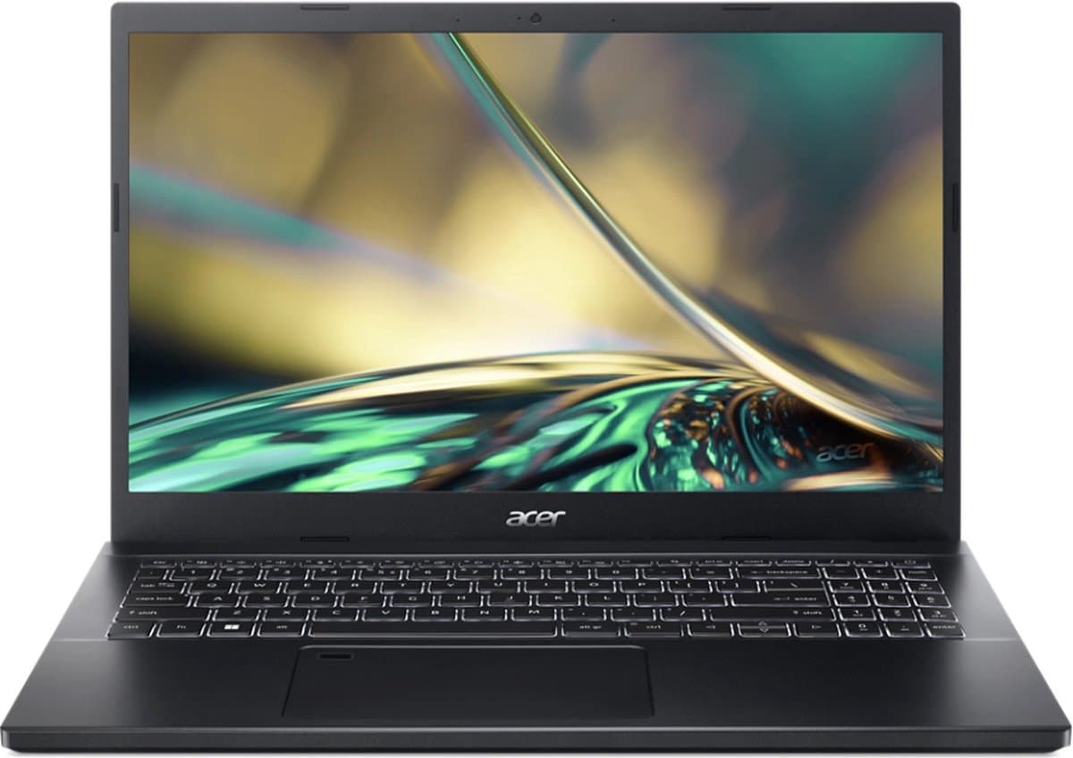 Acer Aspire 7 A715-76G-53FN Intel® Core™ i5 i5-12450H Laptop 39,6 cm (15.6") Full HD 16 GB DDR4-SDRAM 512 GB SSD NVIDIA GeForce RTX 2050 Wi-Fi 6E (802.11ax) Windows 11 Home Zwart — afbeelding 1