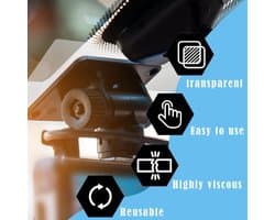 Dash Cam Stickers voor Auto's, 16 STKS Elektrostatische Film voor Dash Cam Dubbelzijdige Zelfklevende Pads Voorruit - ShopVlot