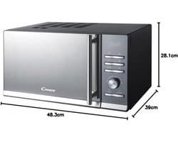 Magnetron met Grill - Compacte Oven - Snel Koken - Gecombineerde Functies - 23 Liter - Zwart