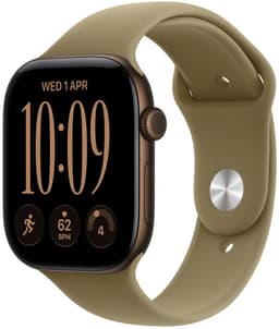 Apple Watch Series 12 GPs + Cellular 42mm - Dark Bronze Aluminium Case Sport Band S/m Smartwatch Olive — thumbnail 5