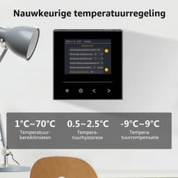 Slimme Thermostaat voor Elektrische Vloerverwarming, Digitale Programmeerbare Kamerthermostaat 16A, WiFi-elektrische verwarmingsthermostaat compatibel met Alexa, / — thumbnail 3