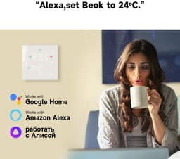 Programmeerbare Thermostaat Intelligente WiFi,, Water Warmte Thermostaat, LCD Touch Screen, TGW60W-WIFI-WP Wit — thumbnail 4