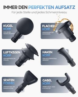 Massagepistool voor spiermassage - 6 koppen en 3200 rpm — thumbnail 2