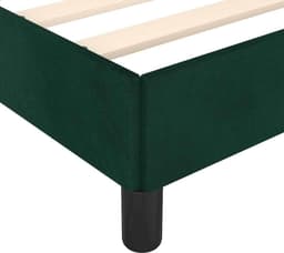 Bedframe, fluwelen gestoffeerd bed 90x200 cm, donkergroen — thumbnail 3