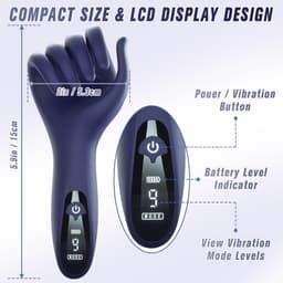 Seksspeeltjes voor Mannen Paren - Masturberen voor Mannen Penis Trainer Eikel Stimulatie met 9 Vibraties & LCD Display, Masturbator Vibrator Sets voor Mannen Seksspeeltjes — thumbnail 2