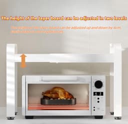 Uitschuifbare Magnetron en Oven Rek - Keukenopslag 36 x 63 cm — thumbnail 2