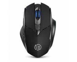 Garpex® Ergonomische Draadloze Muis met Bluetooth - USB Ontvanger - Oplaadbare Wireless Mouse - 7 Knoppen - 800/1200/1600 DPI - Zwart