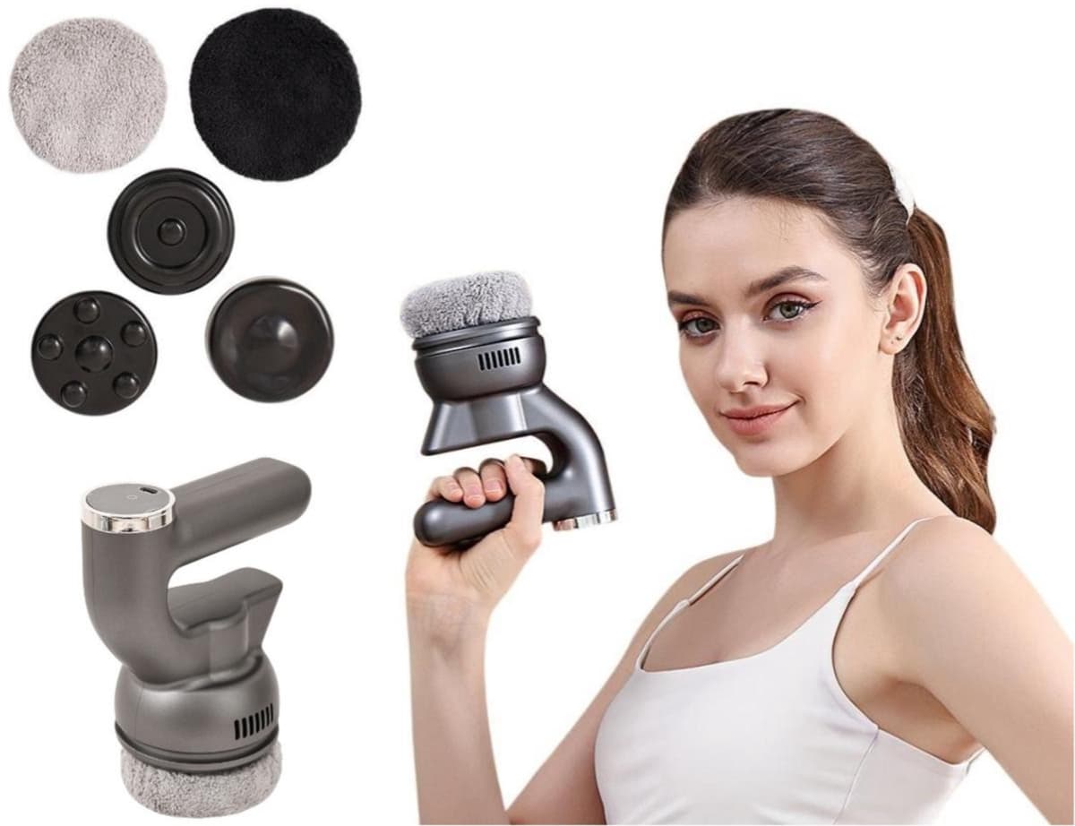 Massage- en schoonheidsapparaat – Professioneel massagepistool – Massageapparaat van aluminiumlegering – Instelbaar in 6 snelheden – Digitaal touchscreen – 1500 mAh – 24 W – Stille werking (45 dB) – 3200 tpm — afbeelding 1