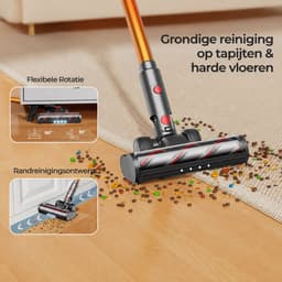Laresar V7 - Steelstofzuiger Draadloos - Steelstofzuiger Zonder Zak Op Accu - 550W - 50000PA - 2 in 1 - Ook Als Kruimeldief — thumbnail 4