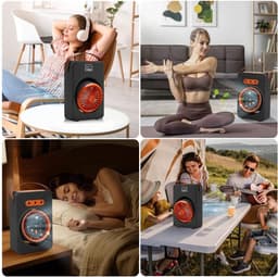 mini Aircooler 4-in-1 Draagbaar – Luchtkoeler, Ventilator, Luchtbevochtiger & Luchtreiniger – 1800 mAh – 5 Snelheden – 160 ml Watertank – USB – Met Timer — thumbnail 5