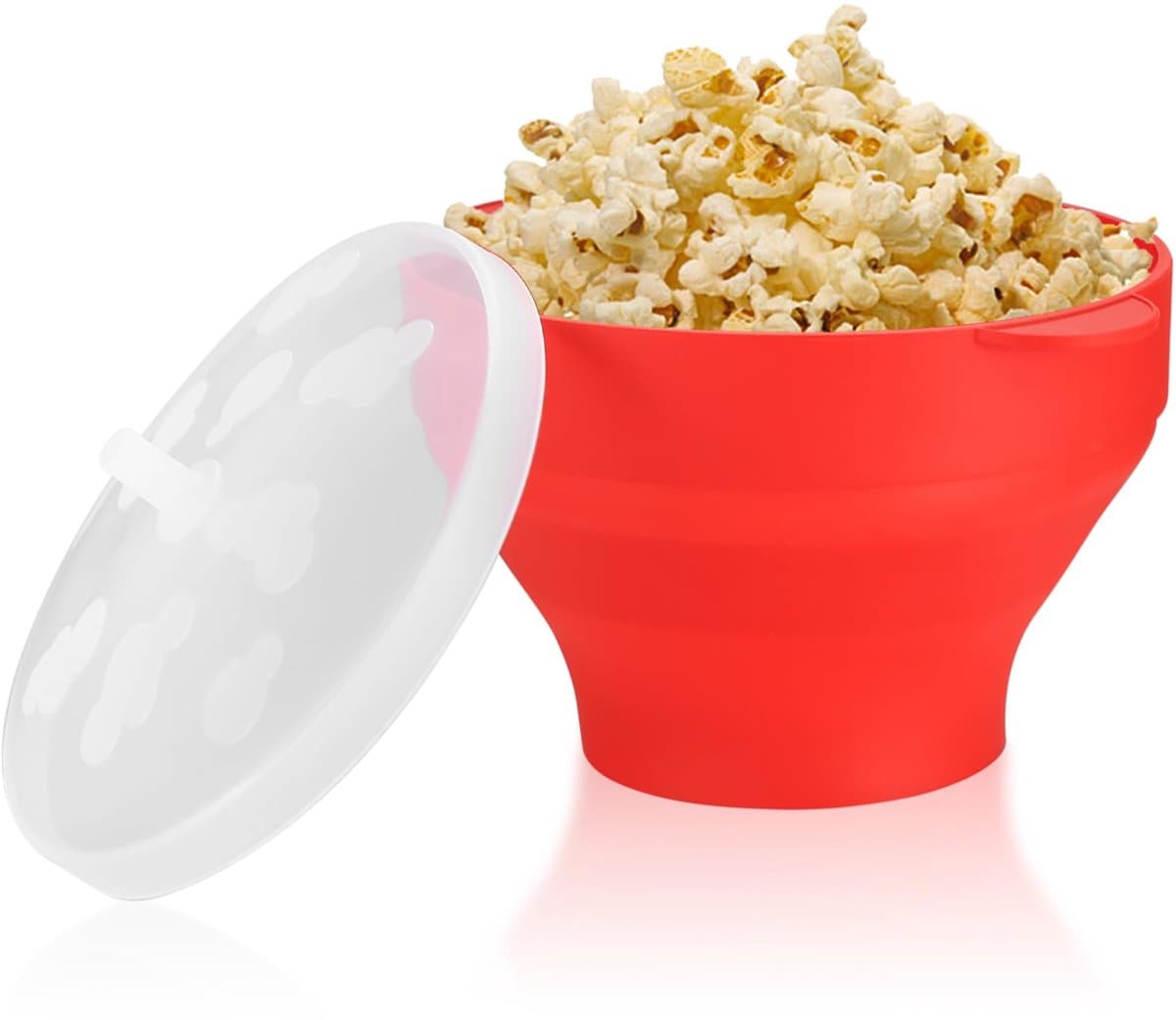 Dailygoods - Grote Opvouwbare Siliconen Popcorncontainer - BPA-vrij, Voor Magnetron — afbeelding 1