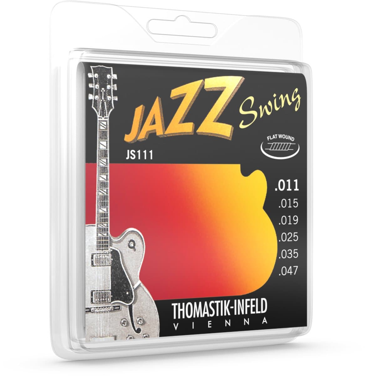 Snarenset elektrische gitaar - Thomastik-Infeld JS111 - Jazz Swing - 11-47 - Nikkel Flatwound - Light — afbeelding 1