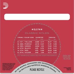 D'Addario EJ27N-3D Klassieke Gitaarsnaren 3-Pack - Normale Spanning — thumbnail 4