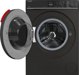 Sharp ESNL014CBA2BE - wasmachine - 10 kg - 1400 rpm - energie label A - WIFI - automatisch doseren - mat zwart — thumbnail 5