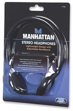 Manhattan - Stereokoptelefoon - Draadloos - Met 2,2m Kabel - Zwart — thumbnail 2