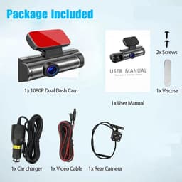 Auto Dashcam - Rijcamera Voertuig - Veilige Rit Vastleggen - 1080P Full HD - 170 Graden - Zwart — thumbnail 2