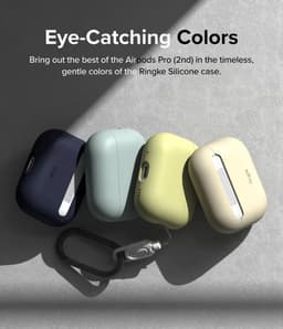 Ringke Case Apple AirPods Pro 1 / 2 Hoesje Siliconen Lichtblauw — thumbnail 5