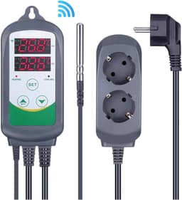 Slimme Thermostaat - Temperatuurregelaar - Temperatuur Beheersen - Dubbele Relaisuitgang - 100-230V - Zwart — thumbnail 3
