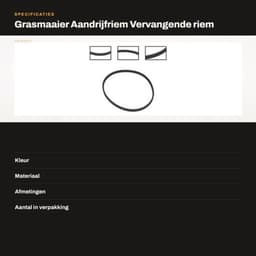 Aandrijfriem 6,1 meter - Compatibel met Art.8846/8847/8848 - Nylon - 1,6 mm doorsnede - 6 x reservedraadspoel - Grijs - Grasmaaier — thumbnail 2