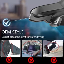 SnelShoppen - 4K UHD 2160P Dashcam Auto, OEM Look voor Volvo EX30 2024-2026, Loop Recording, G-Sensor, WiFi & App, Eenvoudig te Installeren, 64GB Gehe — thumbnail 3