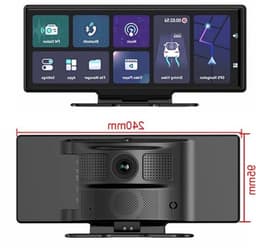 Dashcam voor Auto - 10.26” Touchscreen Dashcam - 4 Camera’s - 4G Android 8.1 - 360° Panorama - GPS & ADAS - Parkeermodus - Zwart — thumbnail 5