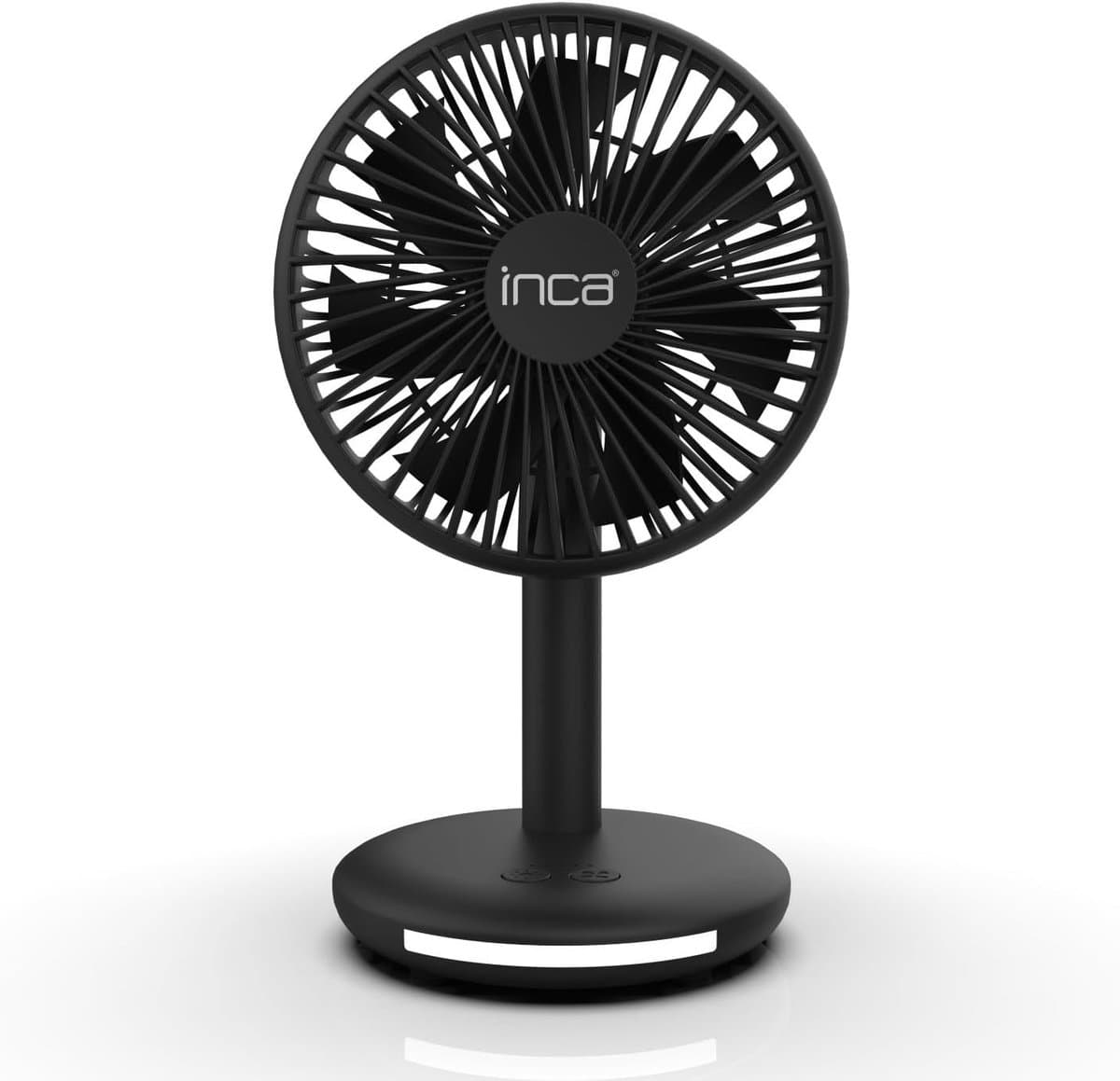 Inca IMF-16B oplaadbare tafelventilator 14 cm - met verlichting — afbeelding 1