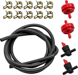 Brandstofslang 2 m 6 mm - Olie- en benzineslangset - Inclusief benzinekraan - Perfect voor grasmaaier en motoren - ShopVlot — thumbnail 1