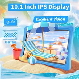 SnelShoppen - Veidoo Kids Tablet 10.1 inch IPS - 7GB RAM, 64GB ROM, Dual Camera, WiFi 6, Octa-Core, Parental Control, Silicone Case - Perfect voor Kin — thumbnail 5