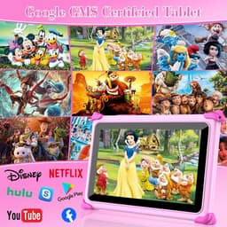 SnelShoppen - 7 inch Kindertablet voor Kinderen met Hoes - Android Tablet, Quad Core Processor, 1024x600 HD-Display, 2GB RAM, 32GB ROM (Uitbreidbaar t — thumbnail 3