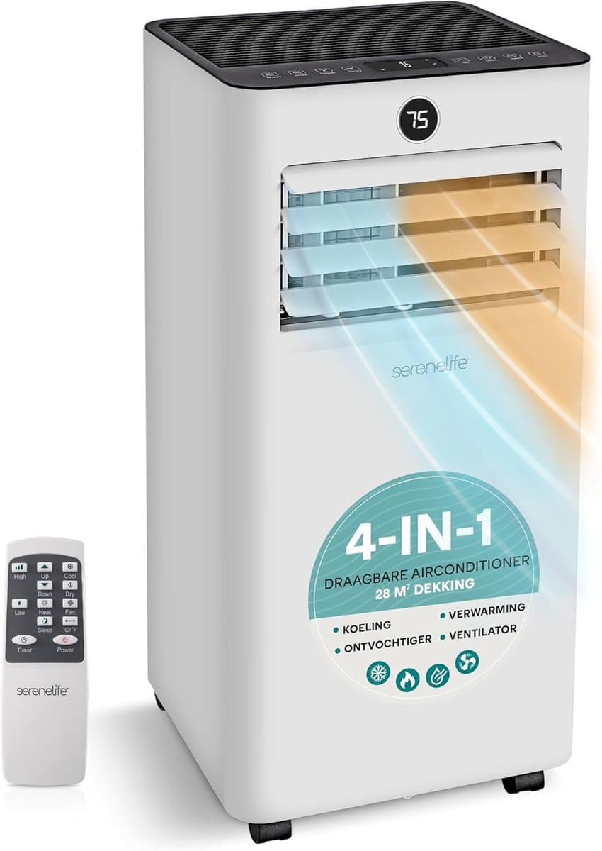 Mobiele Airco - Draagbare Airco - Ruimte Klimaat - 4-in-1 Functionaliteit - 7000 BTU - Wit — afbeelding 1