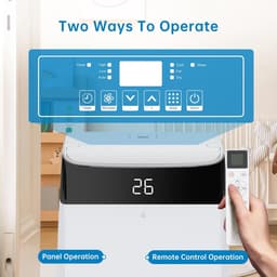 Mobiele Airco - Verplaatsbare Koeler - Ruimte Koelen - 3-in-1 Functie - 10000 BTU - Wit — thumbnail 5