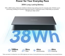 Blackview AceBook 5 Laptop - 15.6 inch Full HD - 16GB RAM - 512GB SSD - intel N6000 - Windows 11 Pro Notebook - Intel® Graphics - Grijs — thumbnail 5