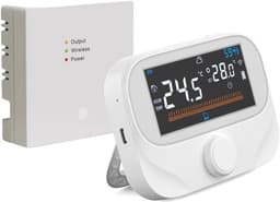 Ketelthermostaat - Verwarmingsthermostaat Regelaar - Comfort Verhoging - App Bediening - 19 x 8 x 3 cm - Wit — thumbnail 1