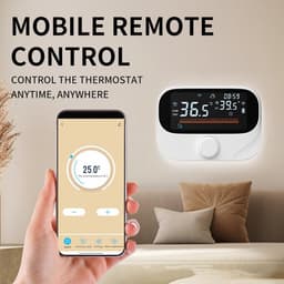 Slimme Ketelthermostaat - Draadloze Thermostaatregeleenheid - Verwarming Instellen - App-bediening - 1W Stroomverbruik - Wit — thumbnail 3