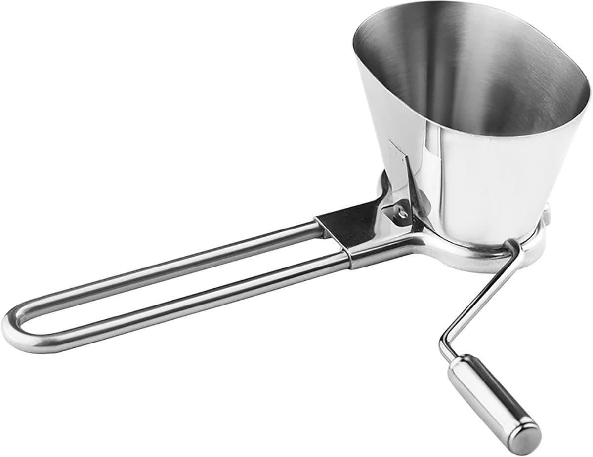 Ui Hakker - Keukenmachine Hakmolen - Groenten Snijden - Roestvrijstalen Ontwerp - 21.5 x 11 x 8 cm - Zilver — afbeelding 1