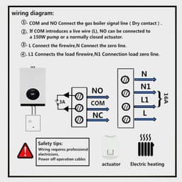 Slimme Thermostaat - Boiler Controller - Verwarming Regelen - App Bediening - 118 mm - Wit — thumbnail 4