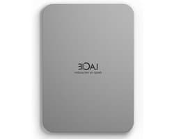 Externe harde schijf - Draagbare opslag - Bestanden opslaan - Gerecycled aluminium - 5TB - Zilver