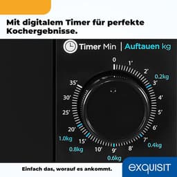 Magnetron - Oven Verwarmer - Eten Opwarmen - Compact Vrijstaand Model - 20 liter - Zwart — thumbnail 4