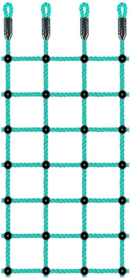 Klimpoort, klimnet, ladderspel, nylon touw, buitenspel, schommel voor kinderen, speelplaats, hut, trainingsaccessoires, 196 x 76 cm — thumbnail 1