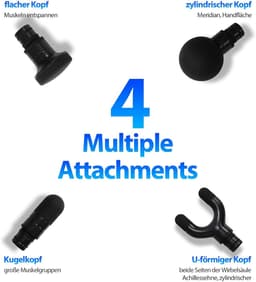Thijox - Massage Gun SE met Oplaadstation - Krachtige Massagepistool voor Spieren, Professionele Massage, Draagbaar, Zwart, Voor Thuis en Sport — thumbnail 3