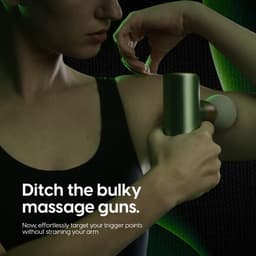 Thijox - Compact massagepistool voor diep weefsel | Stil & krachtig | 2 opzetstukken | Ultra licht & draagbaar | Elegant design voor spierregeneratie — thumbnail 3