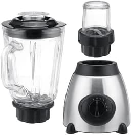 Keukenmachine met molen - Smoothie maker - Maaltijden bereiden - Dubbele functie - 1.5 liter - Zwart — thumbnail 1